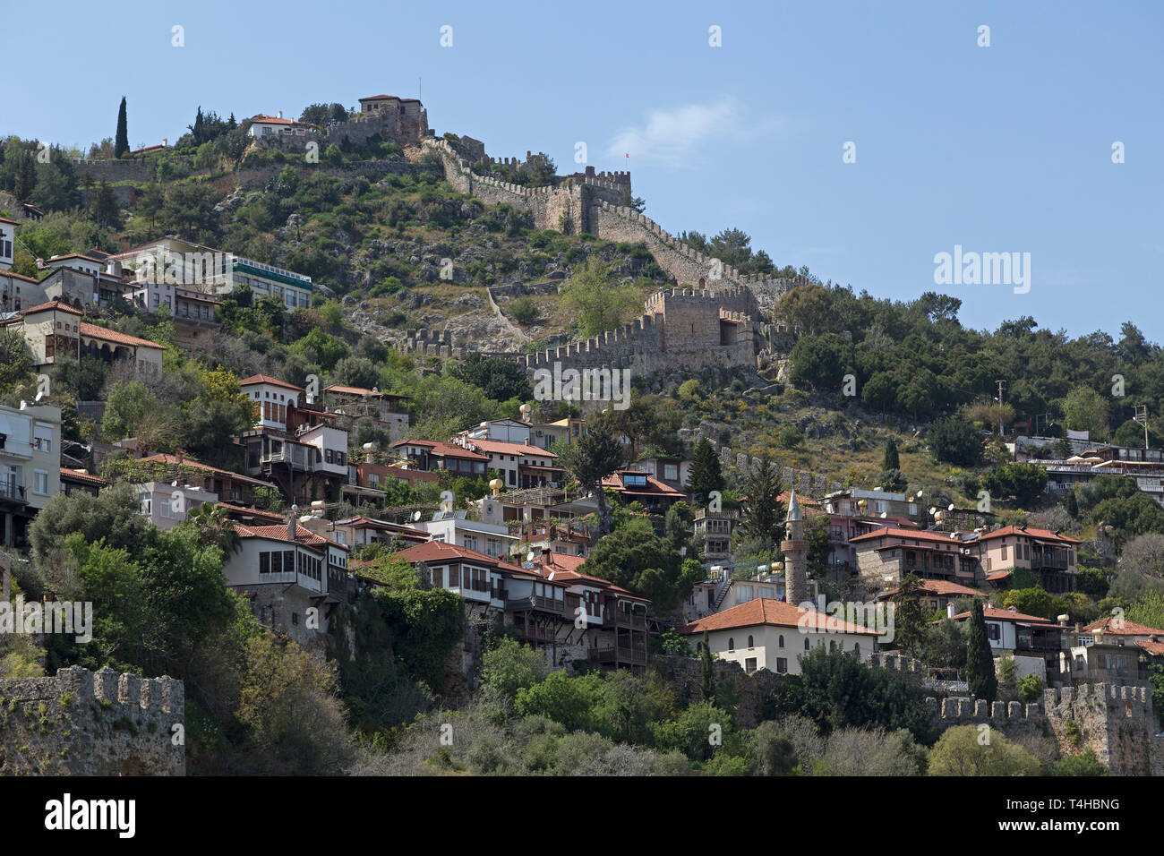 Castle Hill, Alanya, Provinz Antalya, Türkei Stockfoto