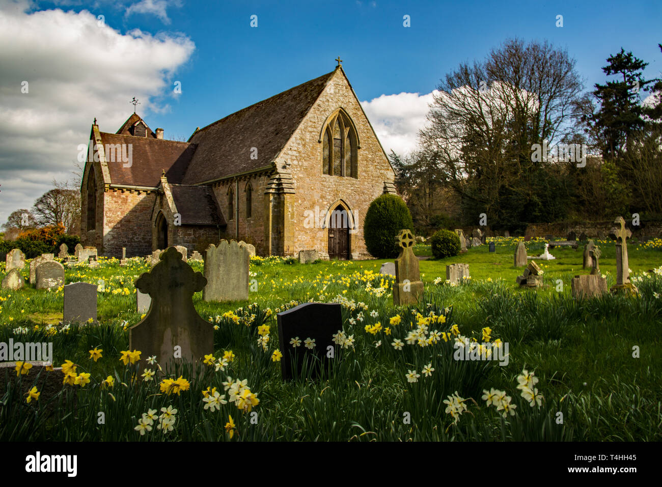 St Mary's Church, Acton Burnell, Shropshire. Großbritannien Stockfoto