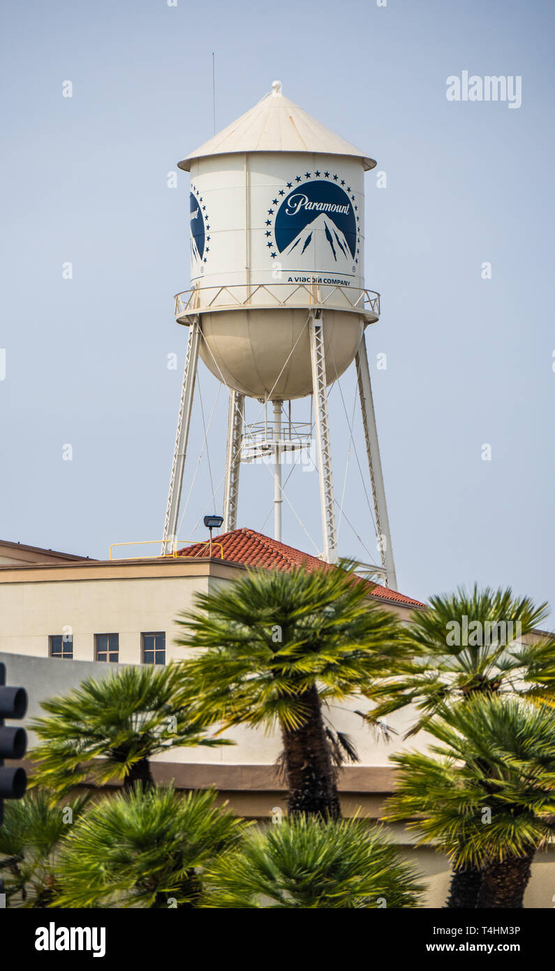Turm bei Paramount Pictures Film Studios in Los Angeles, Kalifornien, USA - 18. MÄRZ 2019 Stockfoto