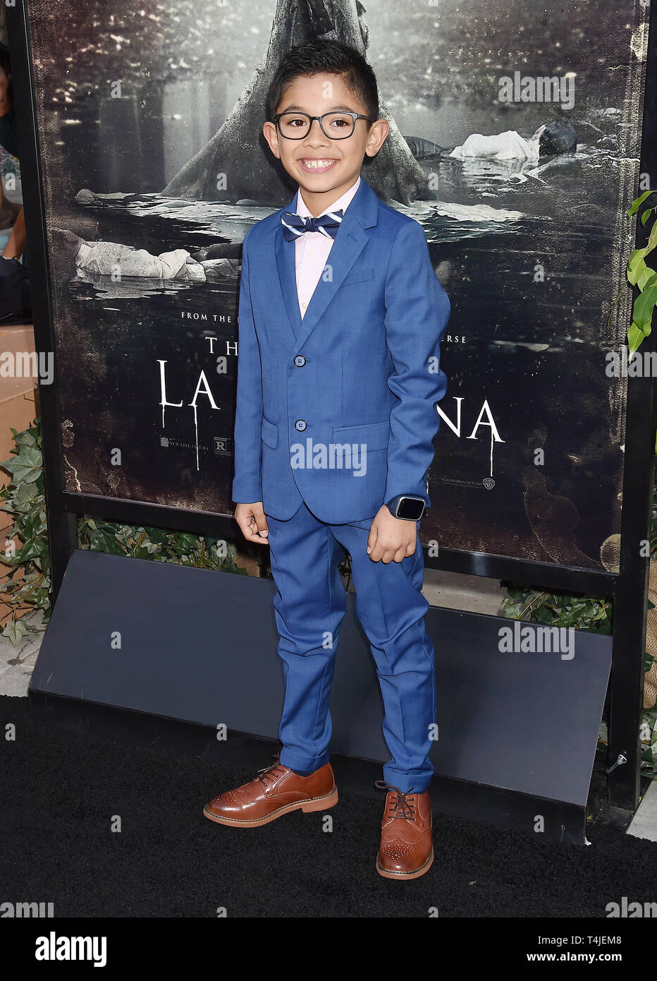 HOLLYWOOD, CA - 15. April: Jayden Valdivia kommt bei der Premiere von Warner Bros.'' Der Fluch von La Llorona' an der Egyptian Theatre am 15. April 2019 in Hollywood, Kalifornien. Stockfoto