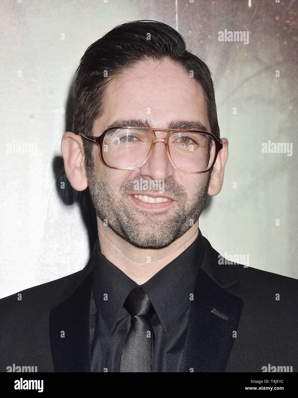 HOLLYWOOD, CA - 15. April: Michael Chaves kommt bei der Premiere von Warner Bros.'' Der Fluch von La Llorona' an der Egyptian Theatre am 15. April 2019 in Hollywood, Kalifornien. Stockfoto