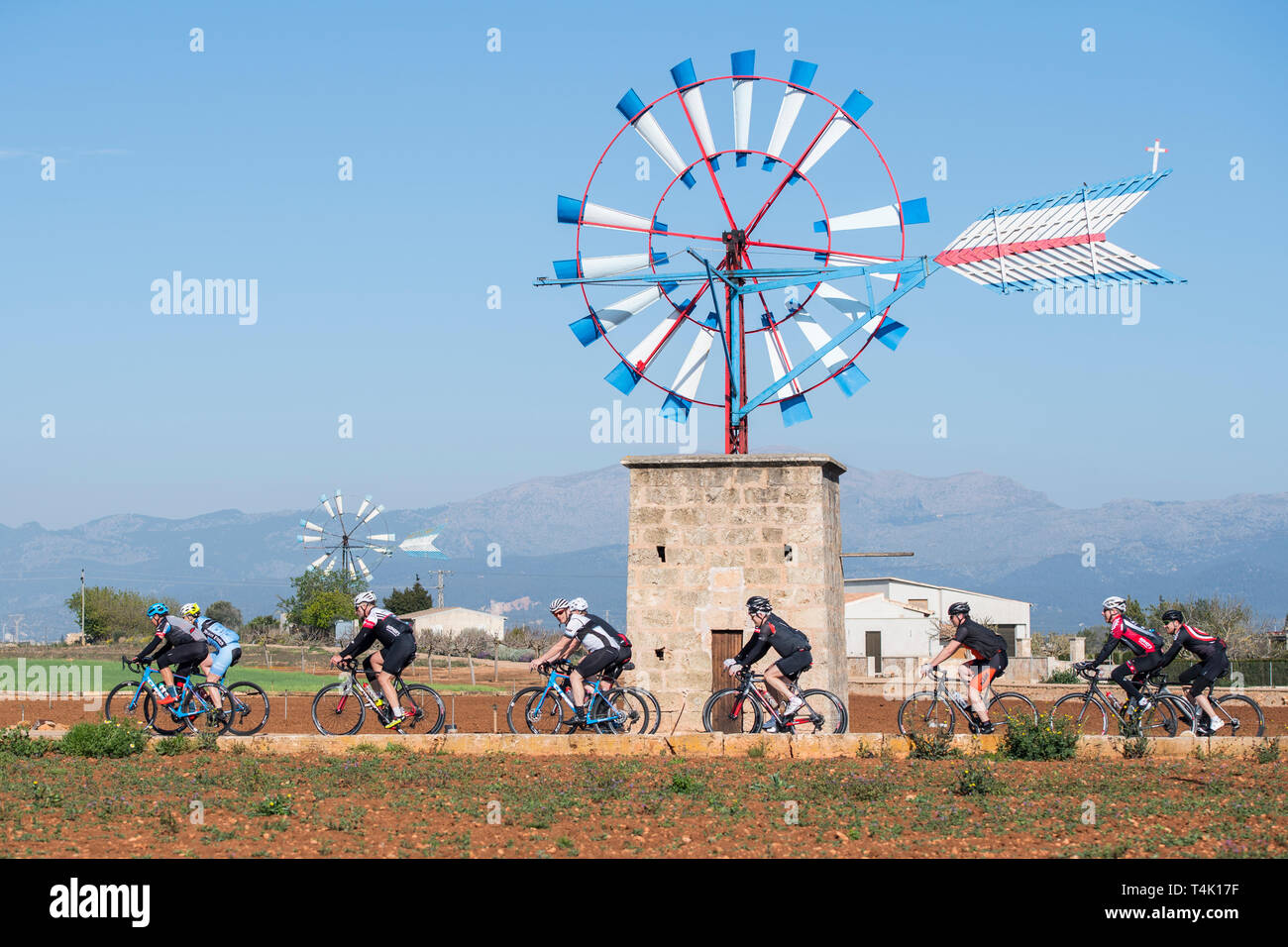 Radfahren auf Mallorca Stockfoto