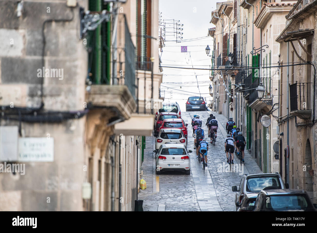 Radfahren auf Mallorca Stockfoto