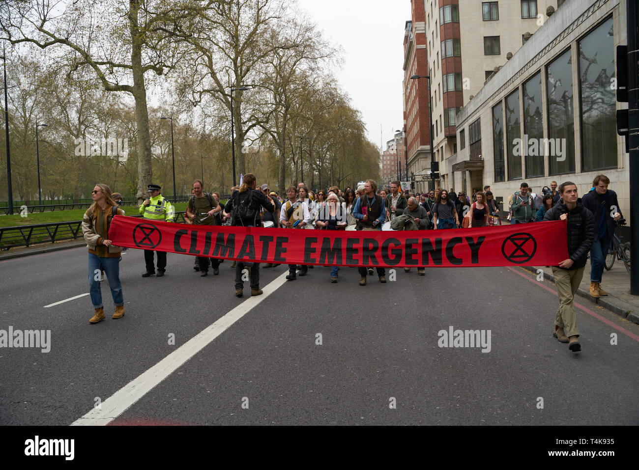 Aussterben Rebellion Protest in London Stockfoto