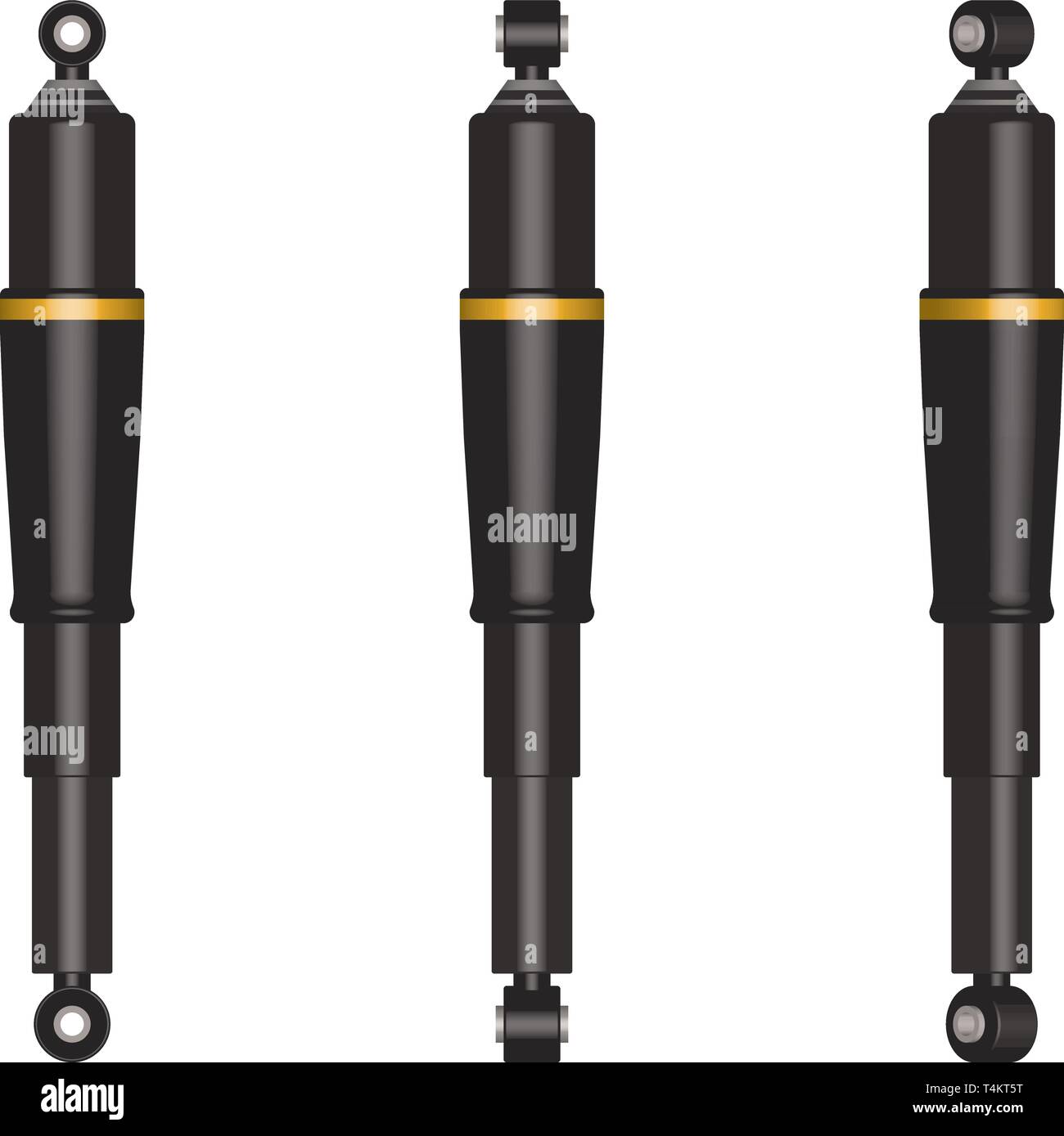 Air suspension Kit. 3D-Effekt. Vector Illustration Stock Vektor