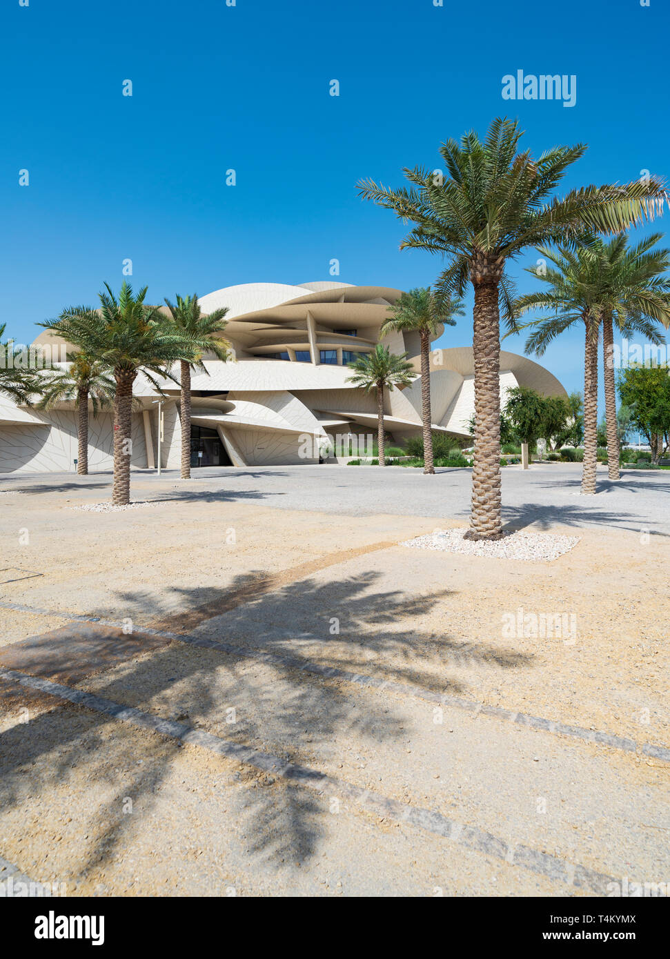 Ansicht der neuen nationalen Museum von Katar in Doha, Katar. Architekt Jean Nouvel. Stockfoto