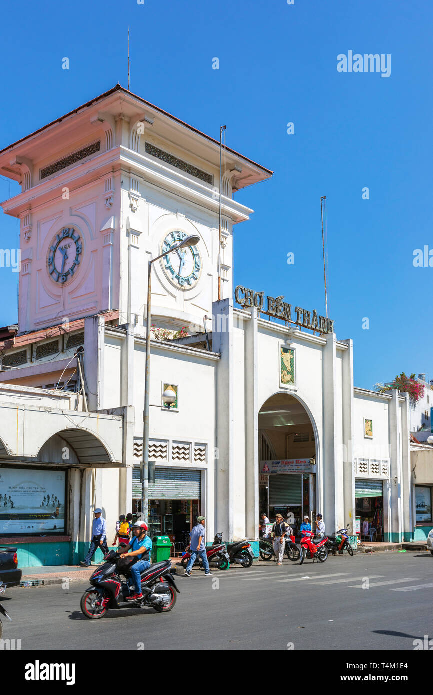 Ben Thanh Markt, Ho Chi Minh City Center, Saigon, Vietnam, Asien Stockfoto