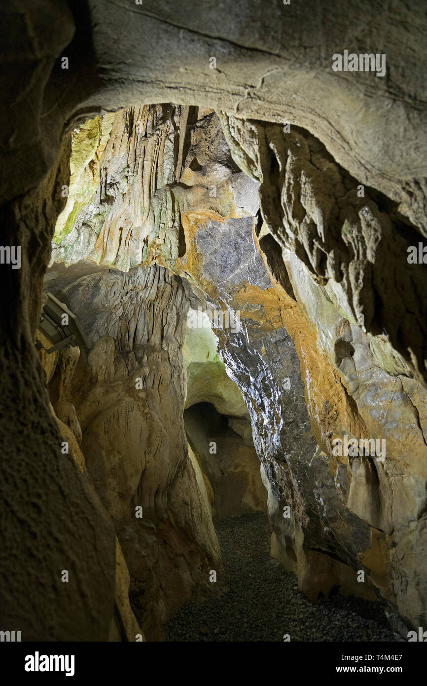 Cüceler Tropfsteinhöhle, in der Nähe von Demirtas, Provinz Antalya, Türkei Stockfoto