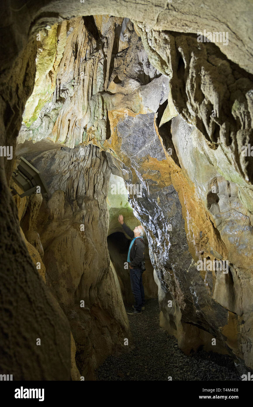 Cüceler Tropfsteinhöhle, in der Nähe von Demirtas, Provinz Antalya, Türkei Stockfoto