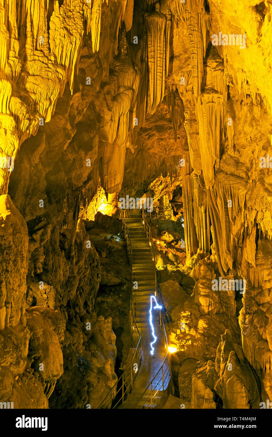 Dim Magarasi Tropfsteinhöhle, Kestel, Alanya, Antalya, Türkei Stockfoto