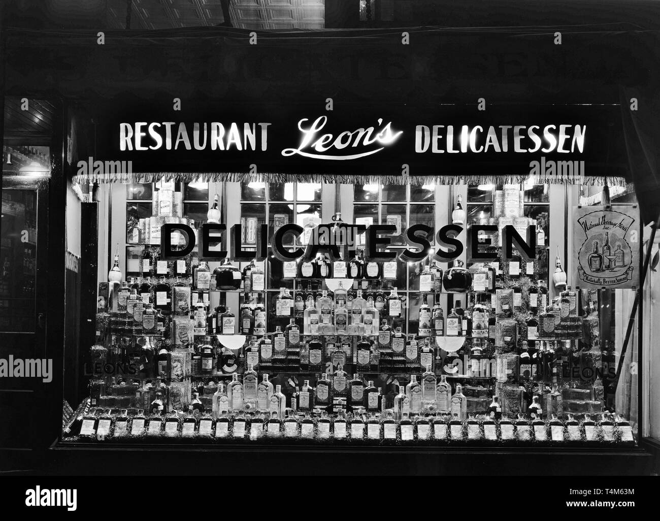 Leons Feinkost und Restaurant vintage Foto Stockfoto
