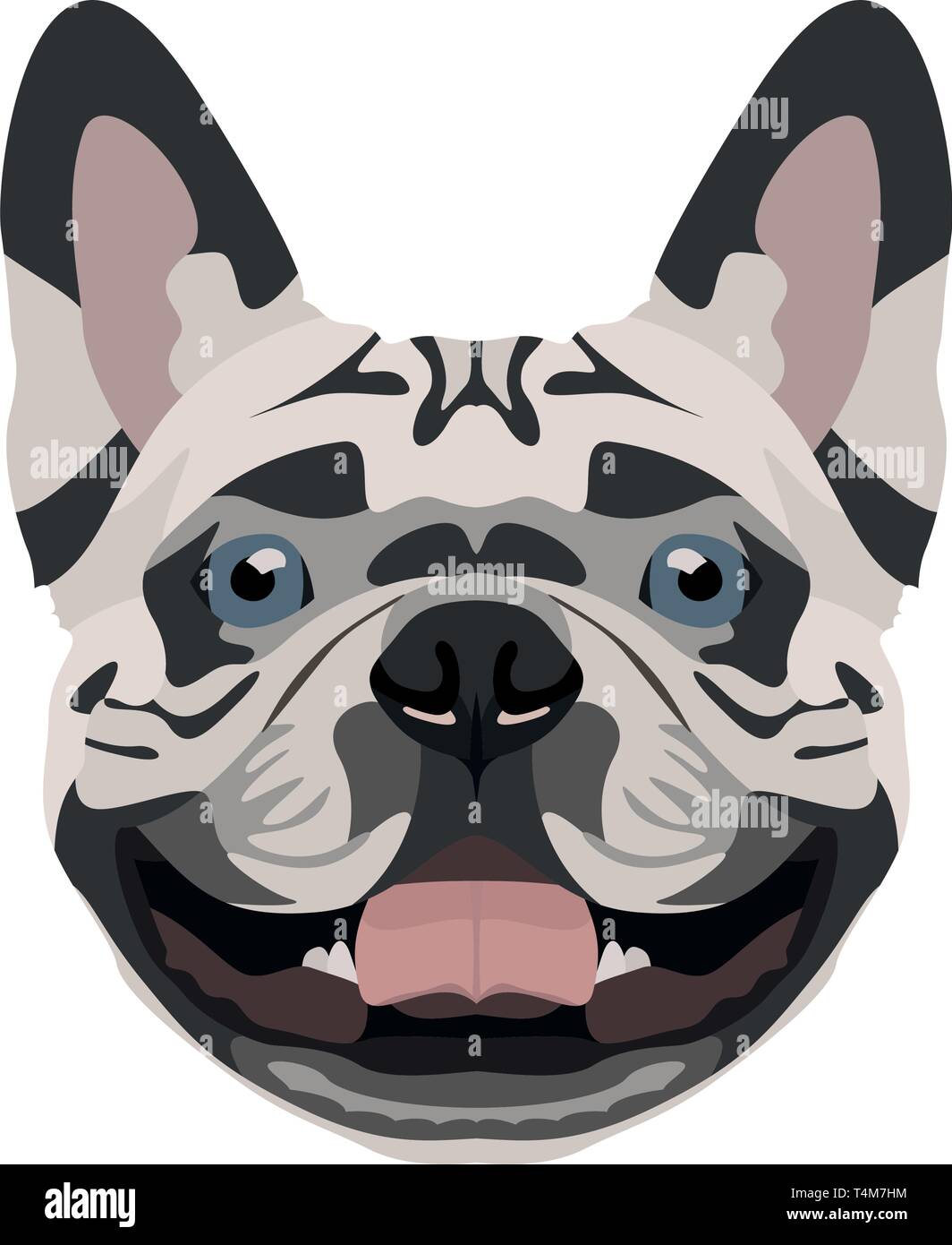 Abbildung: Französische Bulldogge | Für alle Hundebesitzer. Was Sie lieben, über seinen Hund? Puppy dog ​​Eyes, wagging Tail, lächelnd, bellt. Die Französische Bulldogge ist Stock Vektor