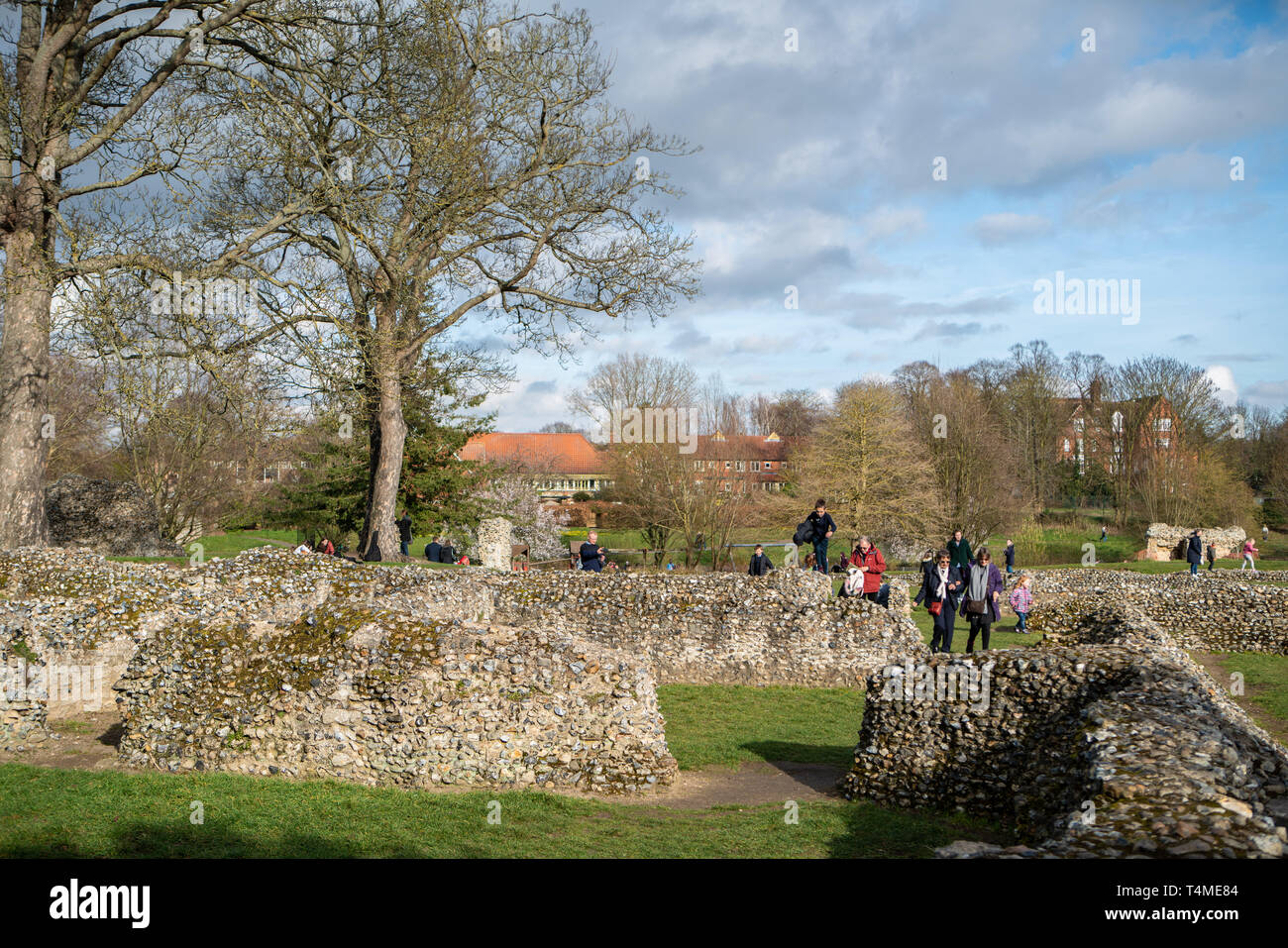 Schlossgärten, Bury St. Edmunds, Suffolk, Großbritannien Stockfoto