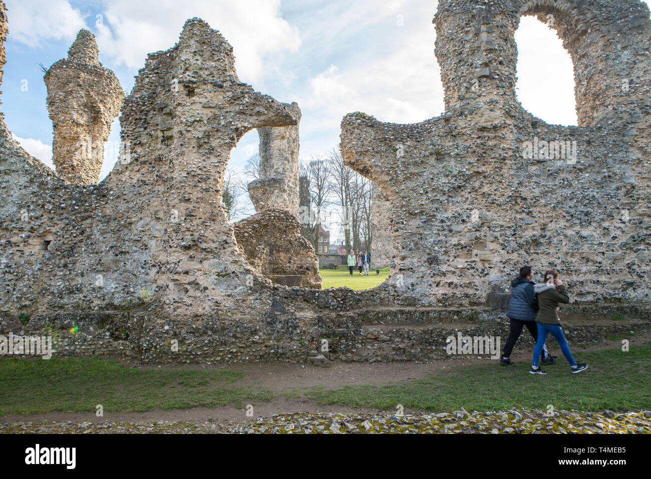 Schlossgärten, Bury St. Edmunds, Suffolk, Großbritannien Stockfoto