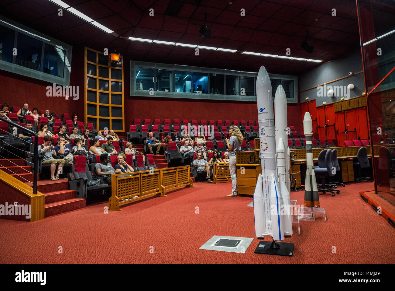 Besuch von ihrem Raumfahrtzentrum in Kourou, Französisch-Guayana, Kourou, Frankreich Stockfoto