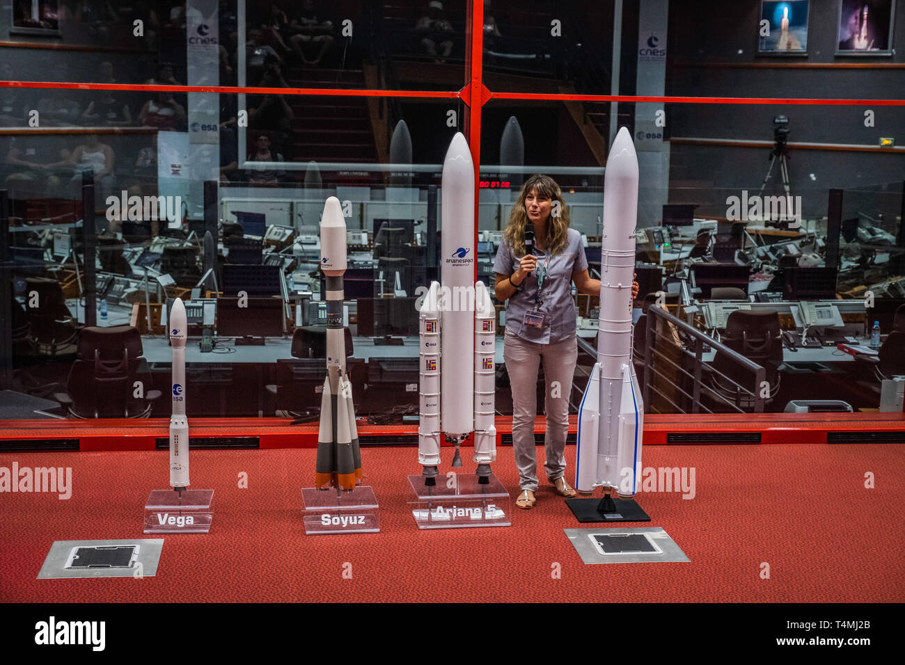 Besuch von ihrem Raumfahrtzentrum in Kourou, Französisch-Guayana, Kourou, Frankreich Stockfoto