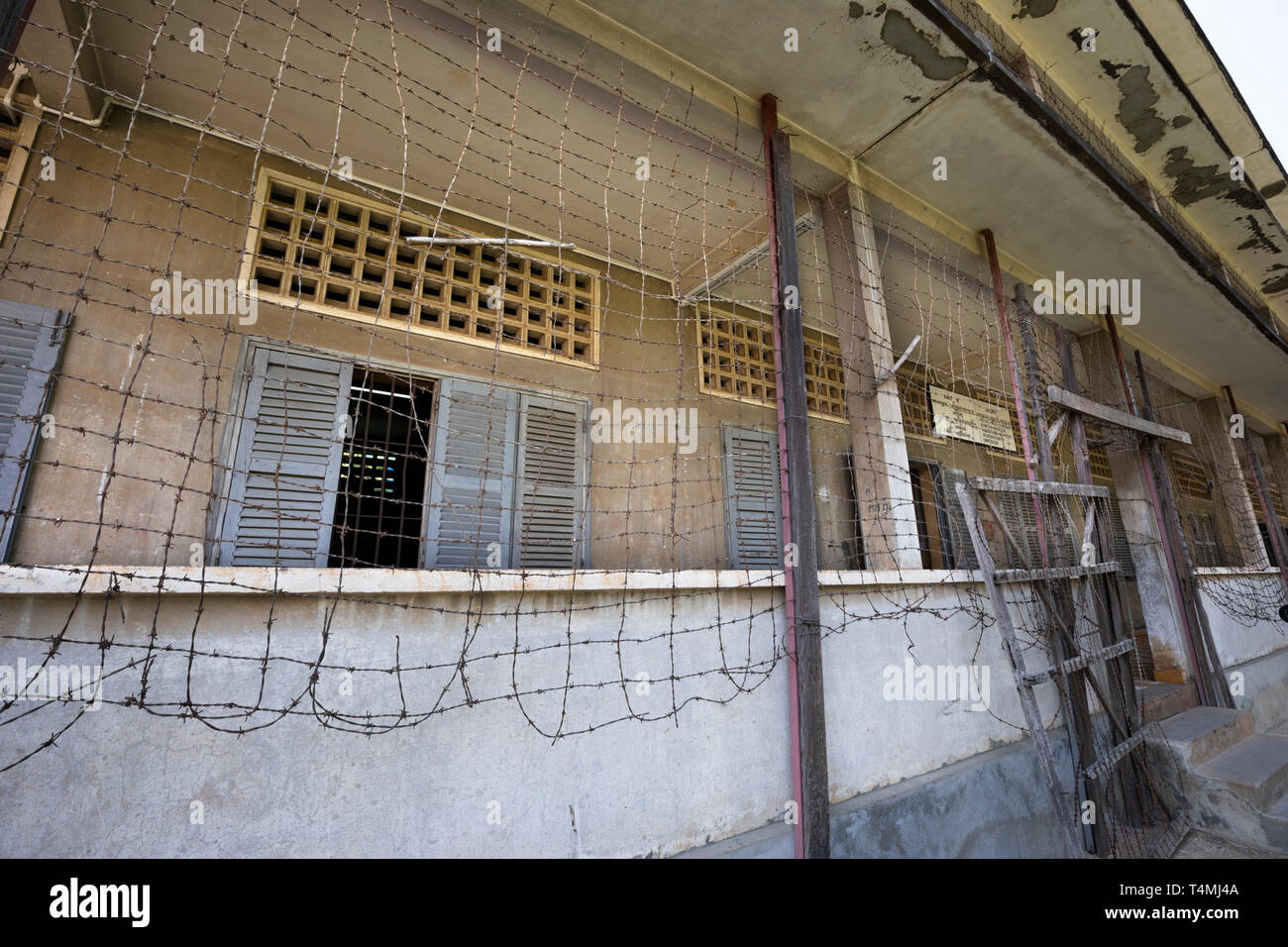 Tuol Sleng Genozidmuseum (S-21 Sicherheit Gefängnis) in einem ehemaligen High School, Phnom Penh, Kambodscha, Südostasien, Asien untergebracht Stockfoto