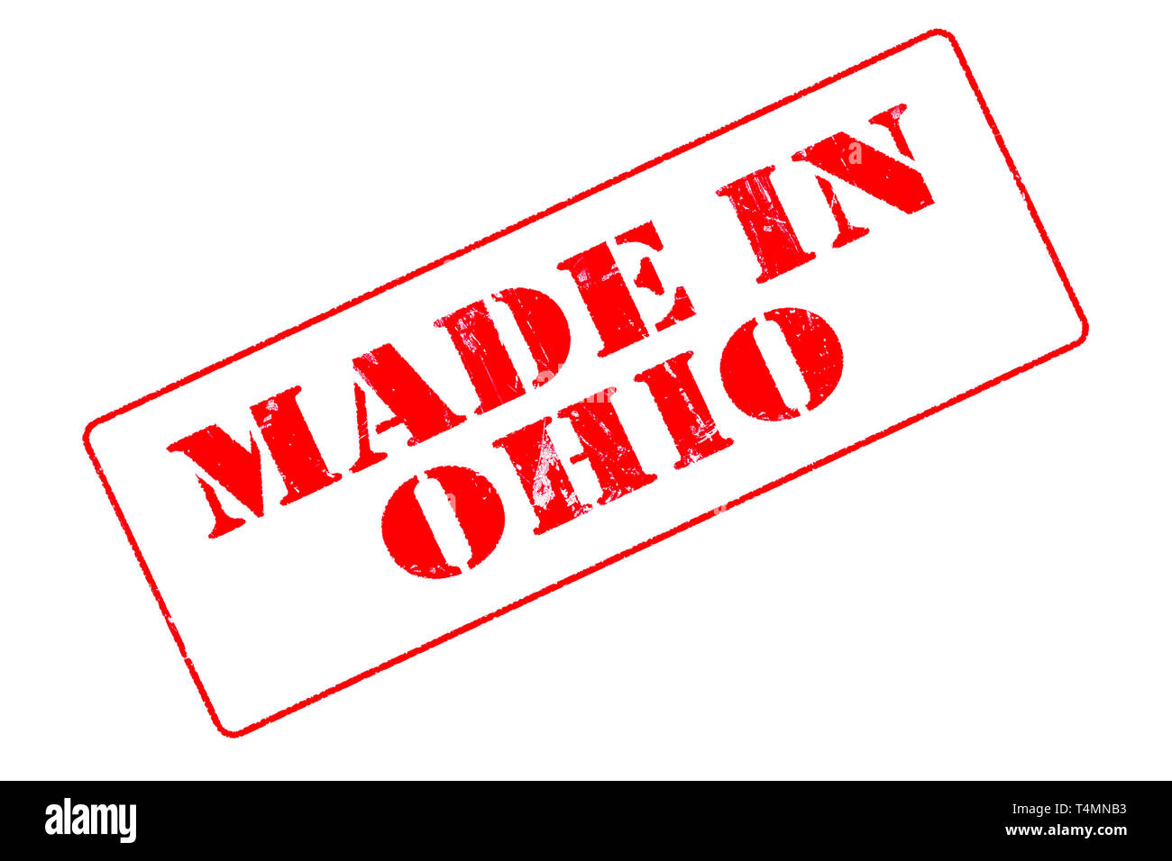 Gummistempel Konzept mit einem roten Stempel Lesung in Ohio. Stockfoto