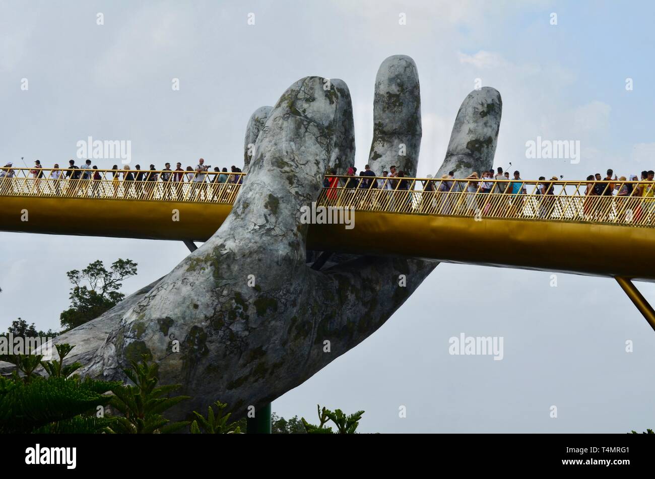 Golden Bridge, Ba Na Hügel, Vietnam Stockfoto