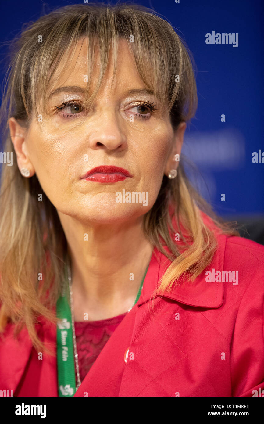 28. Februar 2018 - Martina Anderson ist eine irische Politiker aus Nordirland, die ein Mitglied des Europäischen Parlaments, die Nördlichen I Stockfoto