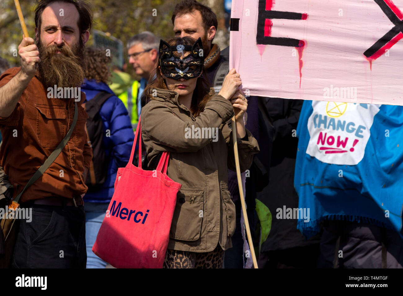 Aussterben Rebellion Klimawandel Demonstranten Stockfoto