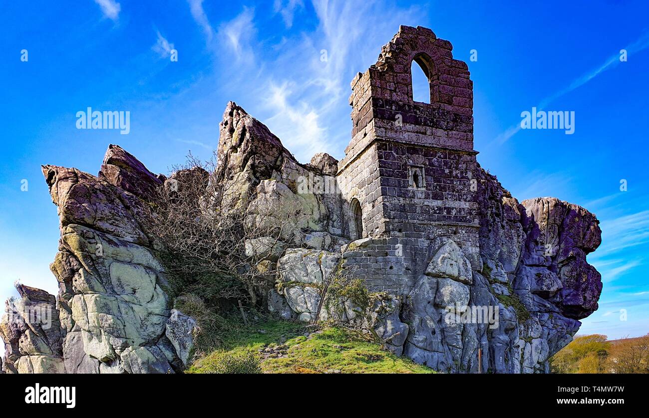 Roche Rock in Roche, Cornwall, Großbritannien. Stockfoto