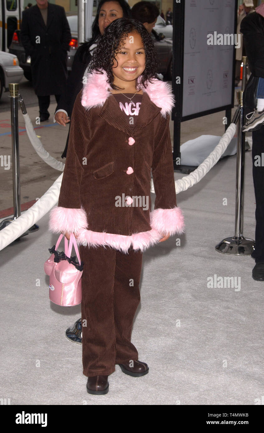 LOS ANGELES, Ca. November 07, 2004: Los Angeles, CA; Schauspielerin CHANTEL VALDIVIESO im Hollywood Premiere ihres neuen Films Polar Express. Stockfoto