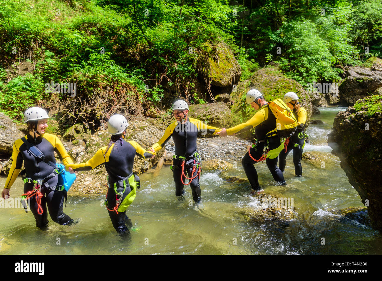 Lustiger Nachmittag in einem Canyon Stockfoto