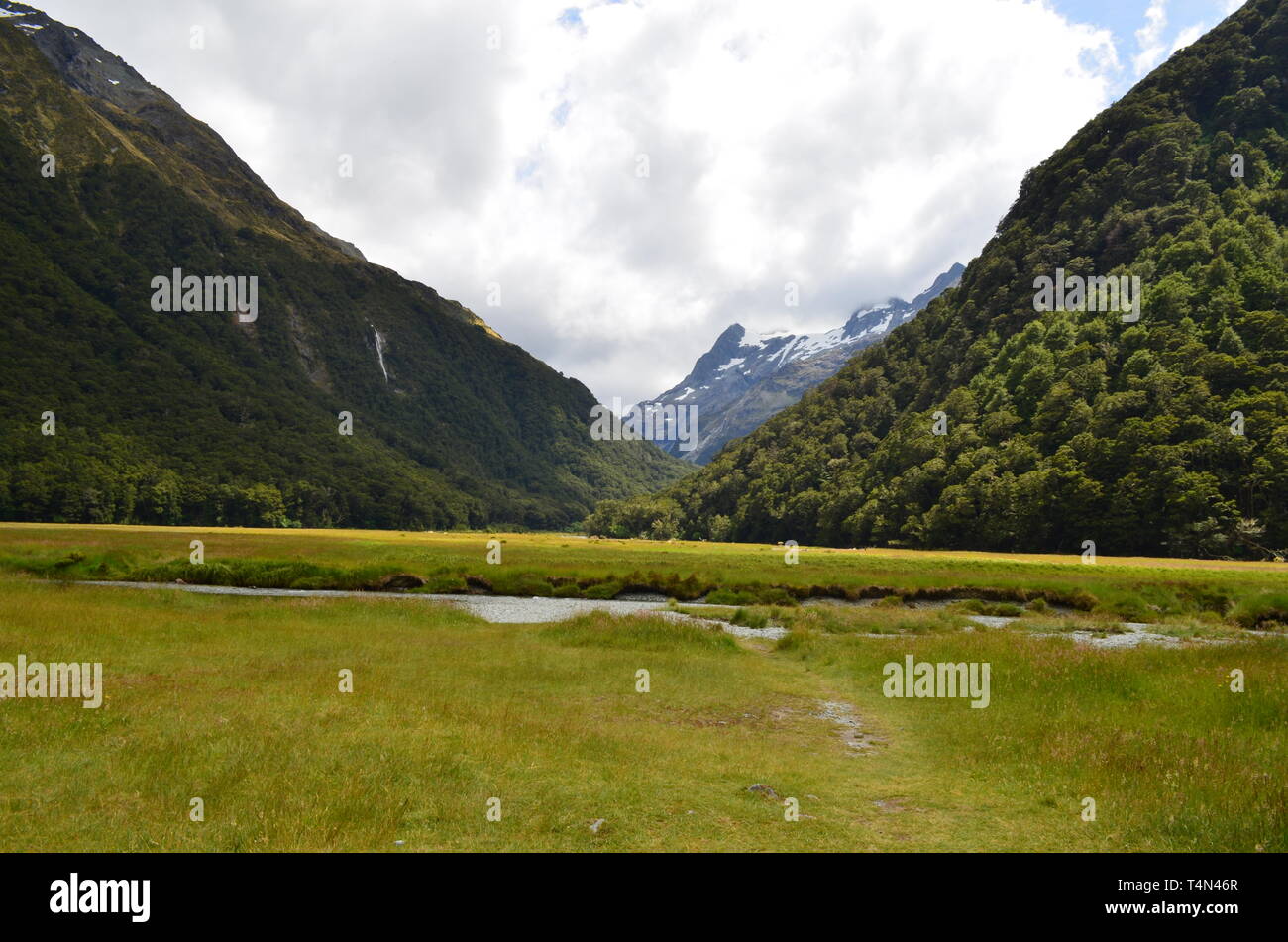 Die Schönheit der Routeburn Track, Neuseeland Stockfoto