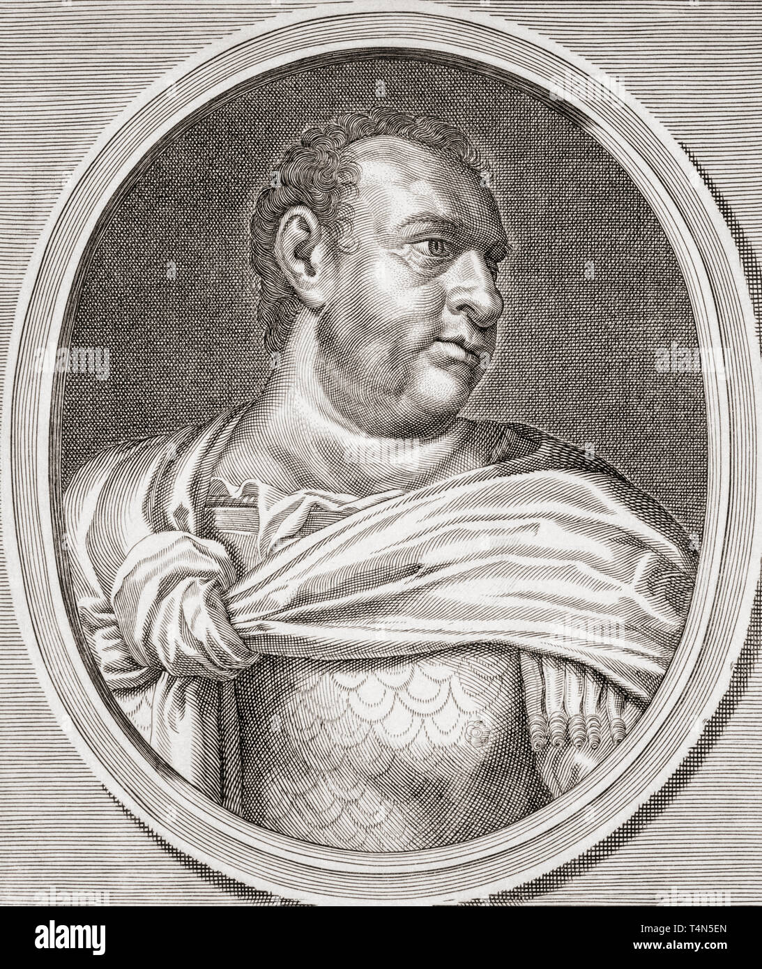 Vitellius, 15-69. Römische Kaiser. Stockfoto