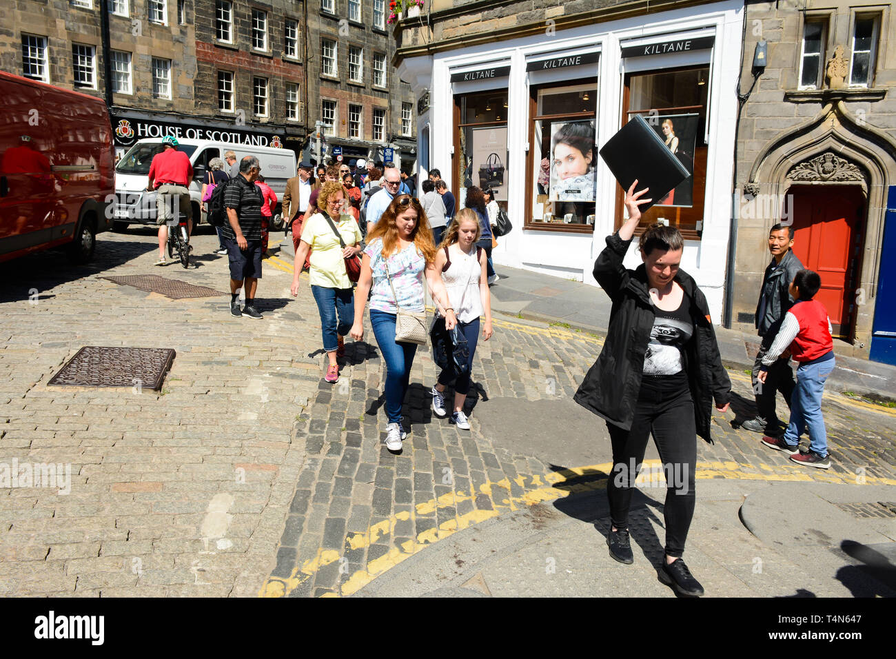 Edinburgh ist die Hauptstadt Schottlands eine alte Stadt im Herzen von Schottland hat es viele touristische Attraktionen Stockfoto