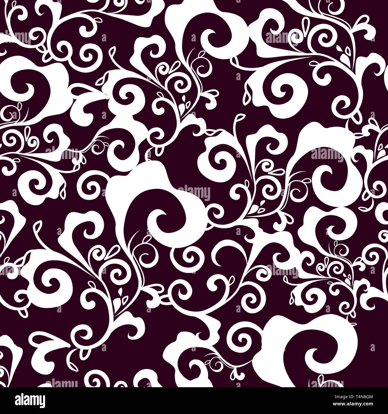 Abstract vector Nahtlose dunkel lila Textur Stock Vektor