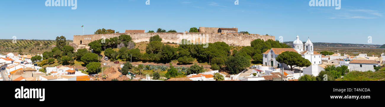 Castelo e Vila de Castro Marim, Algarve, Portugal Stockfoto