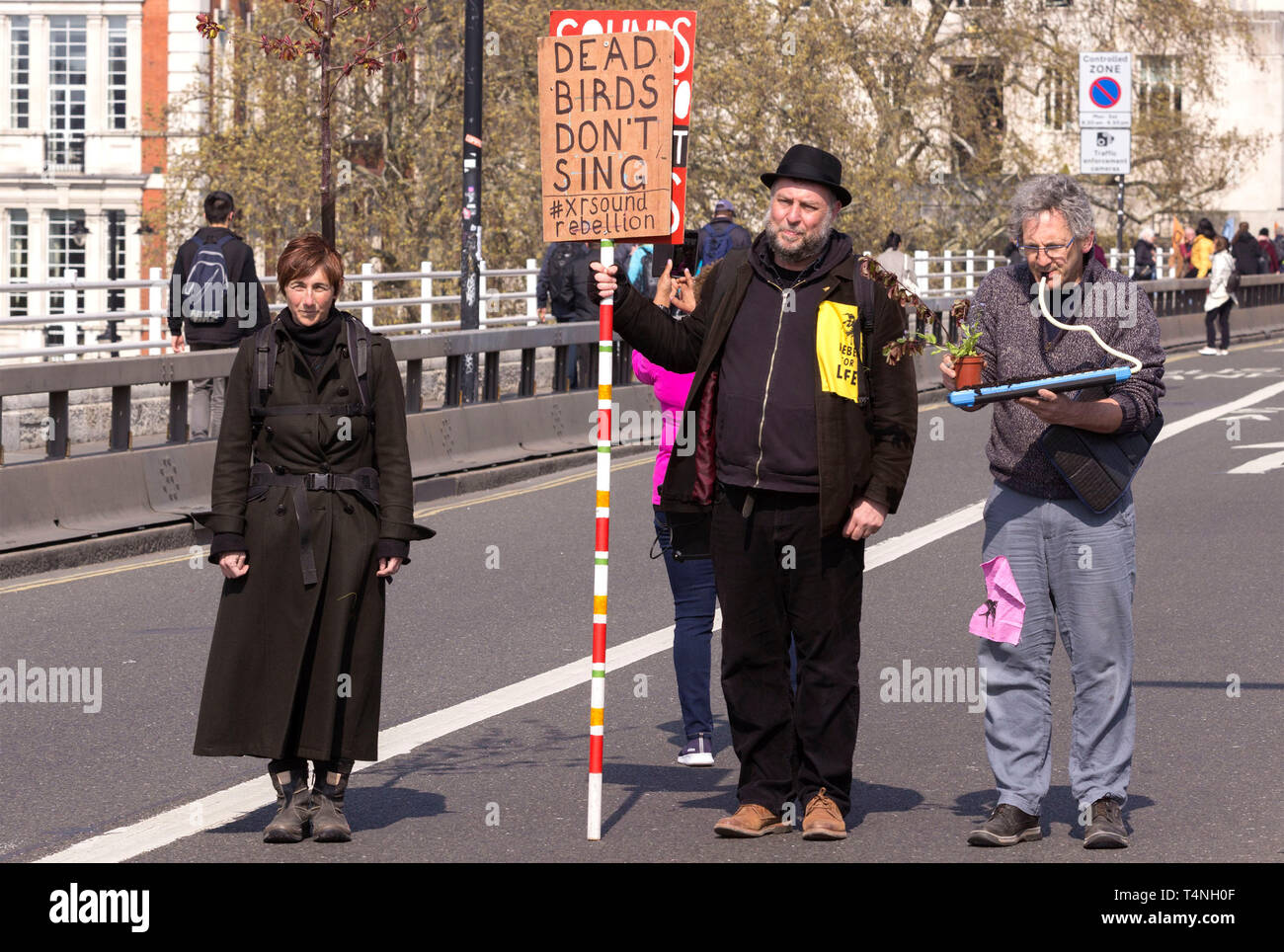 Aussterben Rebellion Klimawandel Demonstranten Stockfoto