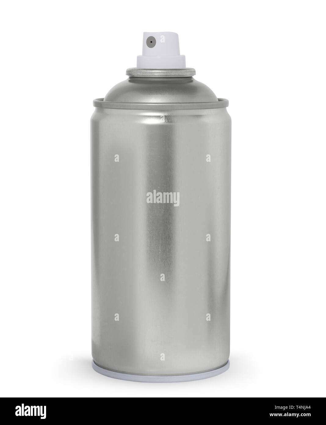 Blank aus Metall Spray, auf weißem Hintergrund Stockfoto