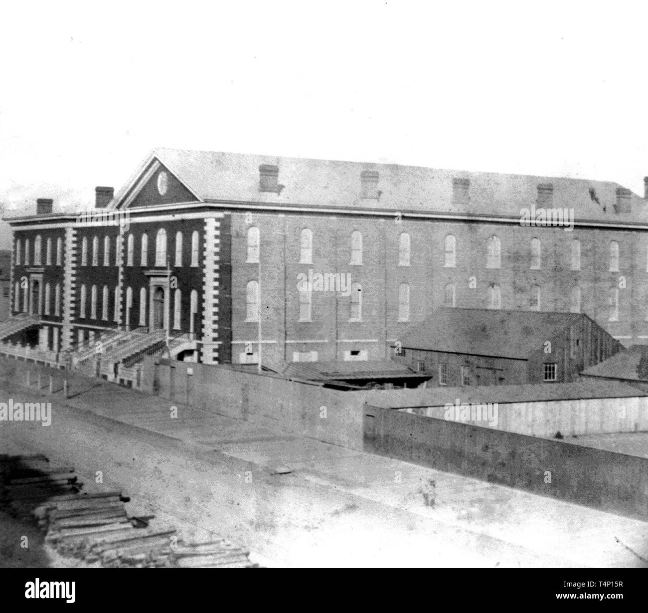 Geschichte Kaliforniens - St. Ignatius Kirche und Hochschule, Market Street, San Francisco Ca. 1866 Stockfoto