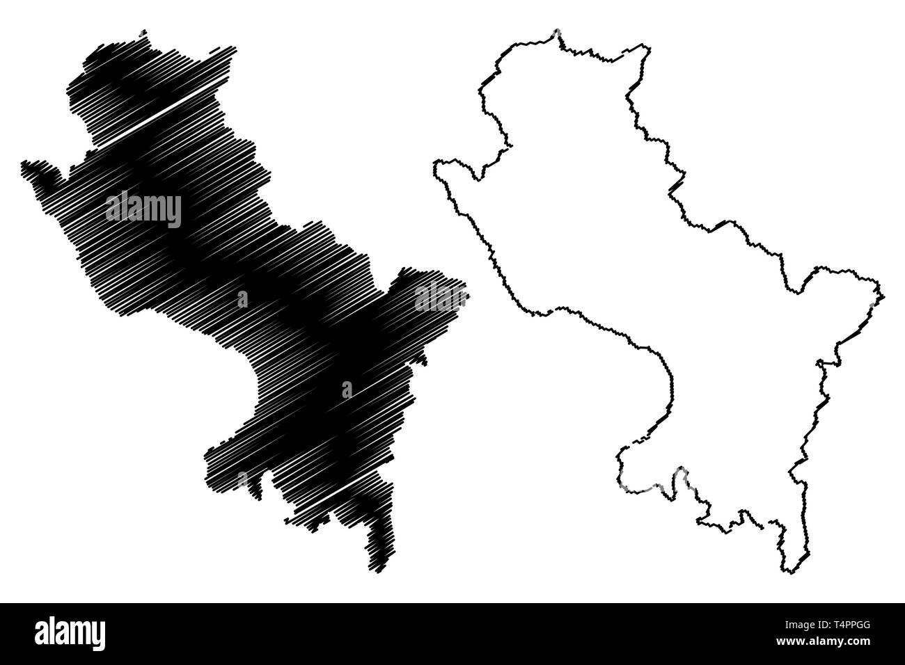 Cuzco Abteilung (Republik Peru, Regionen von Peru) Karte Vektor