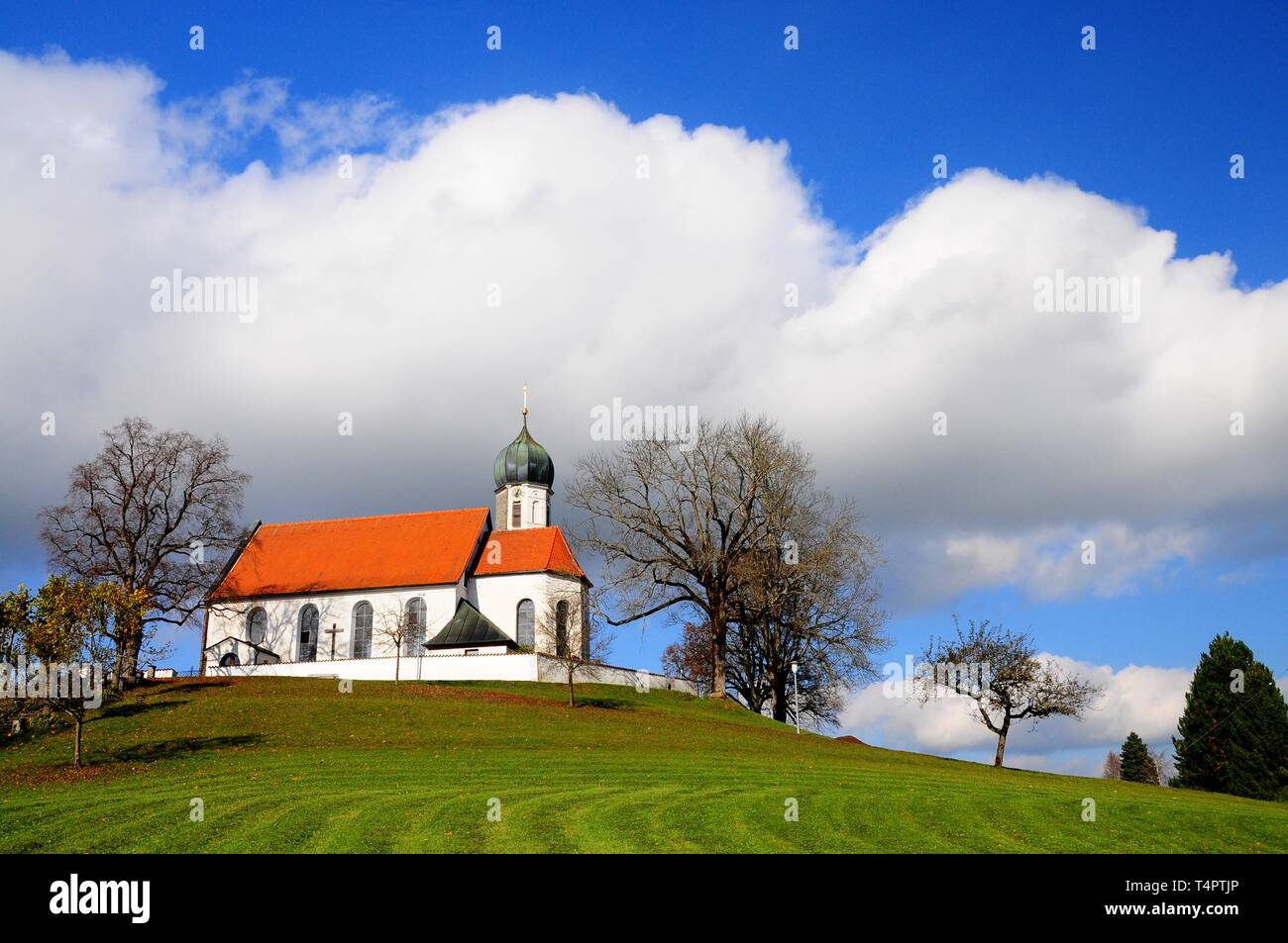 St. George Kirche, RÃ¼ckholz, OstallgÃ¤u, Schwaben, Bayern, Deutschland, Europa Stockfoto