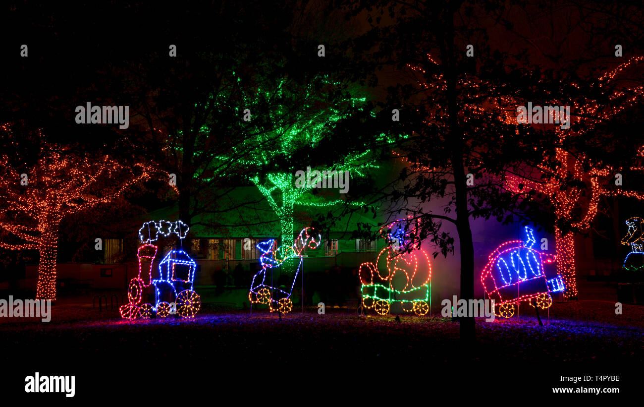 Weihnachtsbeleuchtung Stockfoto