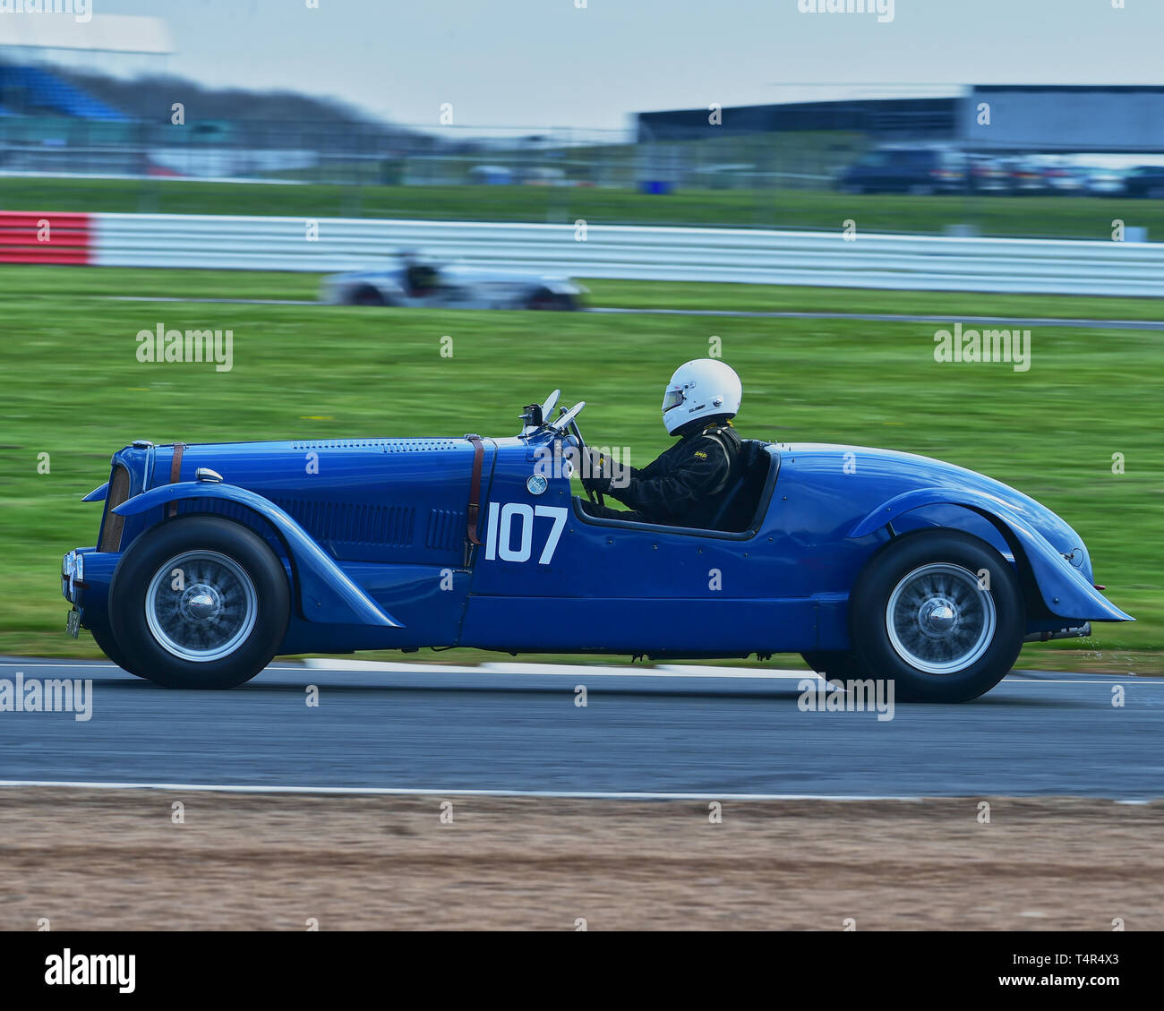 Malcolm Underwood, Delahaye 135, Silverstone Trophy, Sportwagen, VSCC, Formel Vintage, Silverstone, Northamptonshire, England, April 20. Stockfoto