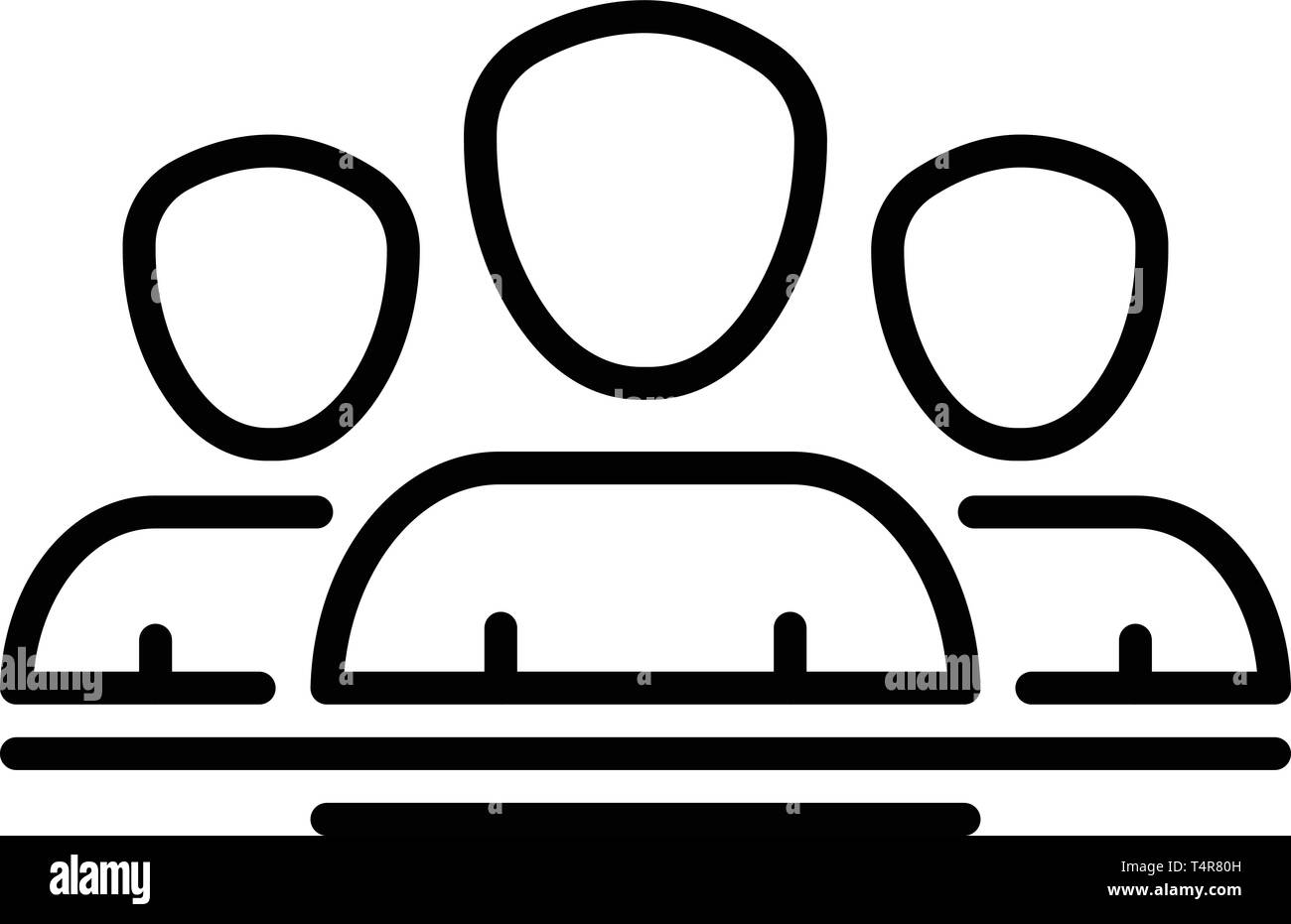 Der gebergemeinschaft Symbol, outline Style Stock Vektor