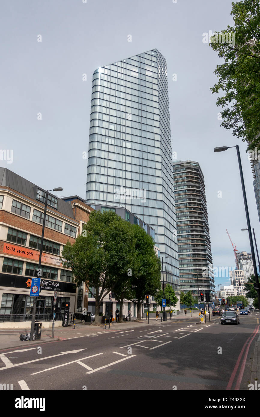 Chronik Turm, 261 B City Road, Islington, London, UK. Stockfoto