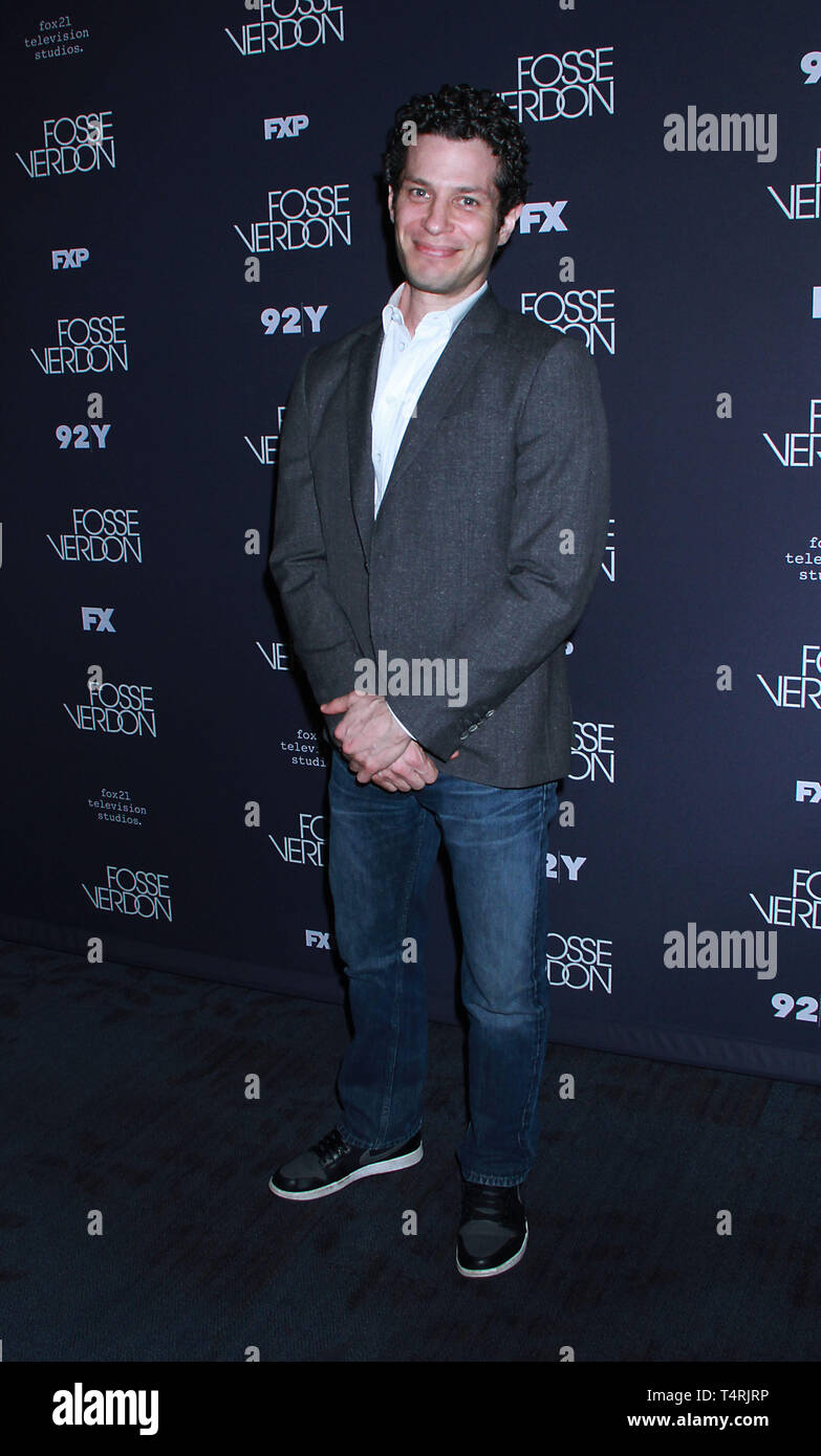 New York, NY, USA. April 18, 2019 Thomas Kail besuchen 92 Y präsentiert ein Gespräch mit den Schauspielern des FX Fosse/Verdon an der 92nd Street Y in New York April 18, 2019 Credit: RW/MediaPunch/Alamy leben Nachrichten Stockfoto