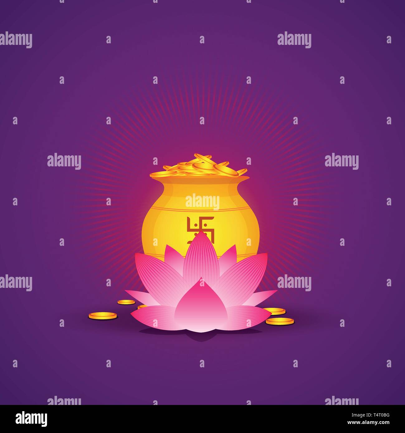 Akshaya Tritiya-Vector Illustration Stock Vektor