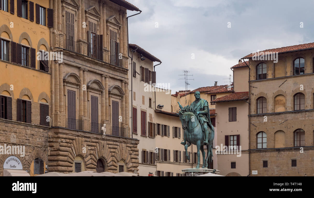 Blick auf Florenz, Hauptstadt der Toskana, Italien Stockfoto