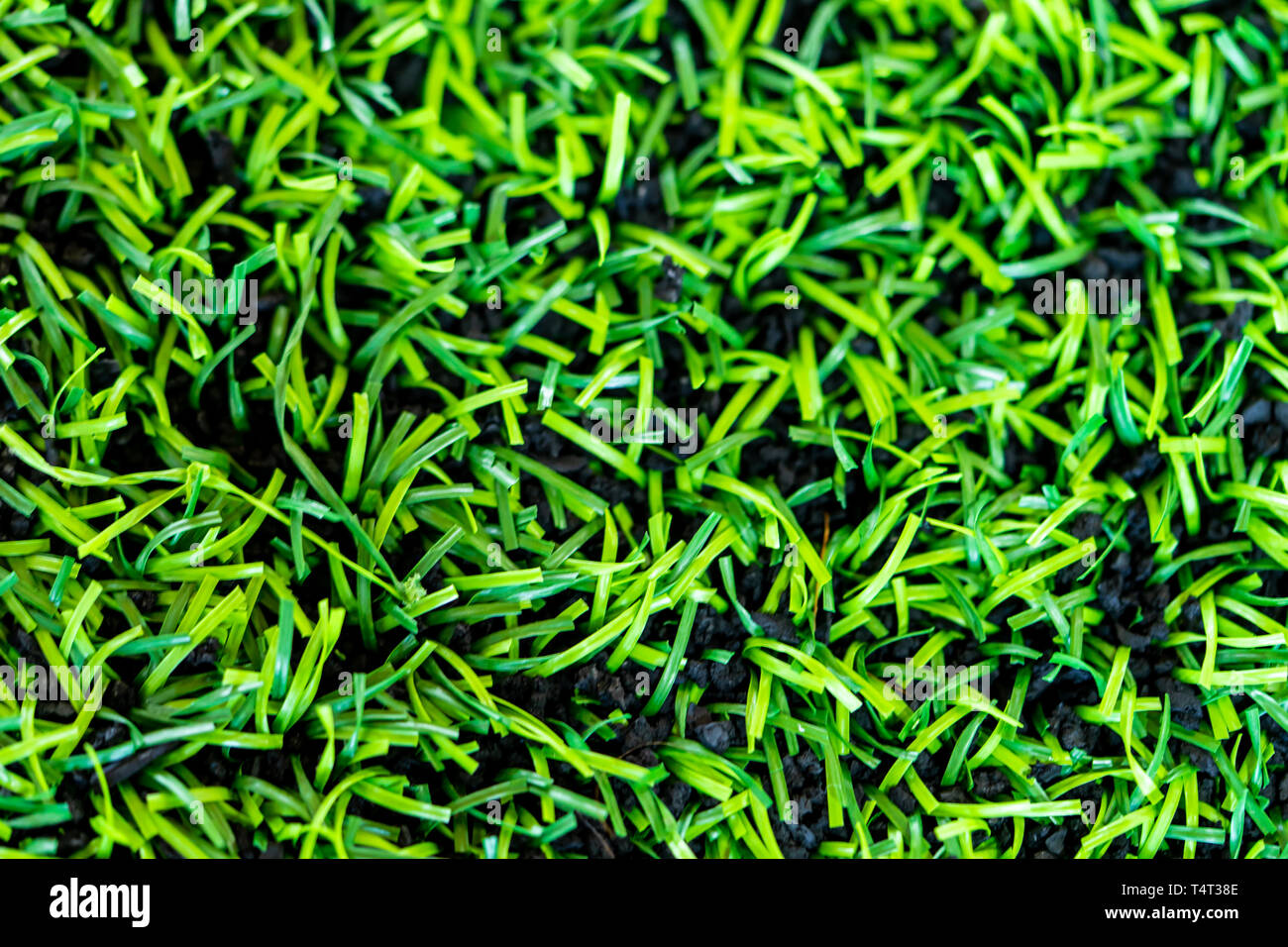 Kunststoff Gras mit gummiboden für Indoor sport Innenhof Stockfoto