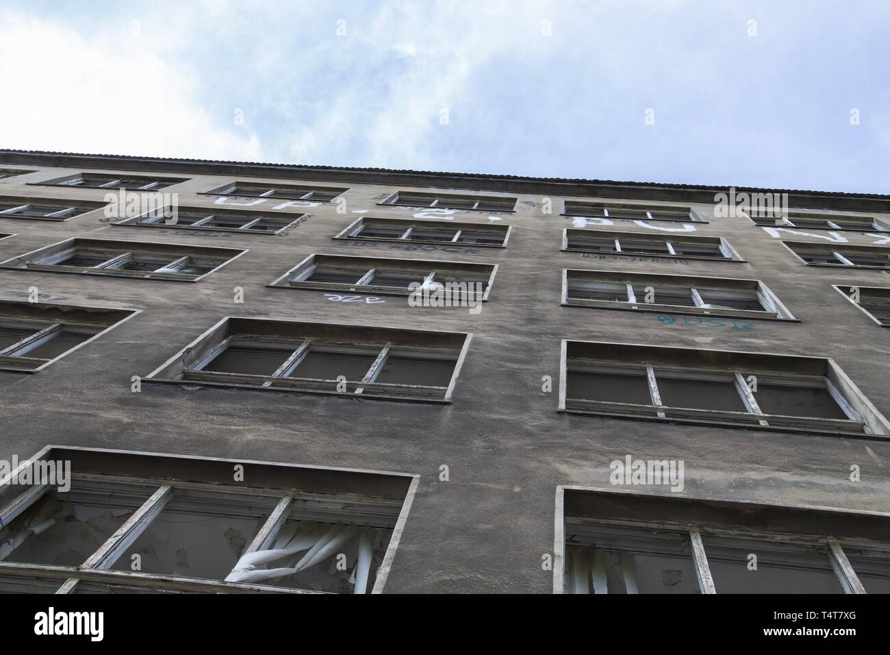 Fassade, alte Gebäude, in der Nähe von Ostbahnhof, Berlin, Deutschland, Europa Stockfoto
