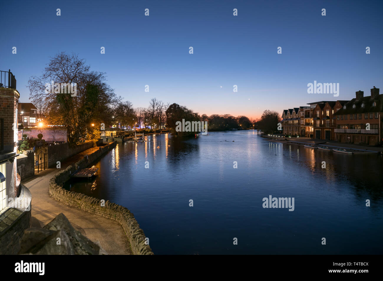 Themse in Windsor, Royal Borough of Windsor und Maidenhead Stockfoto