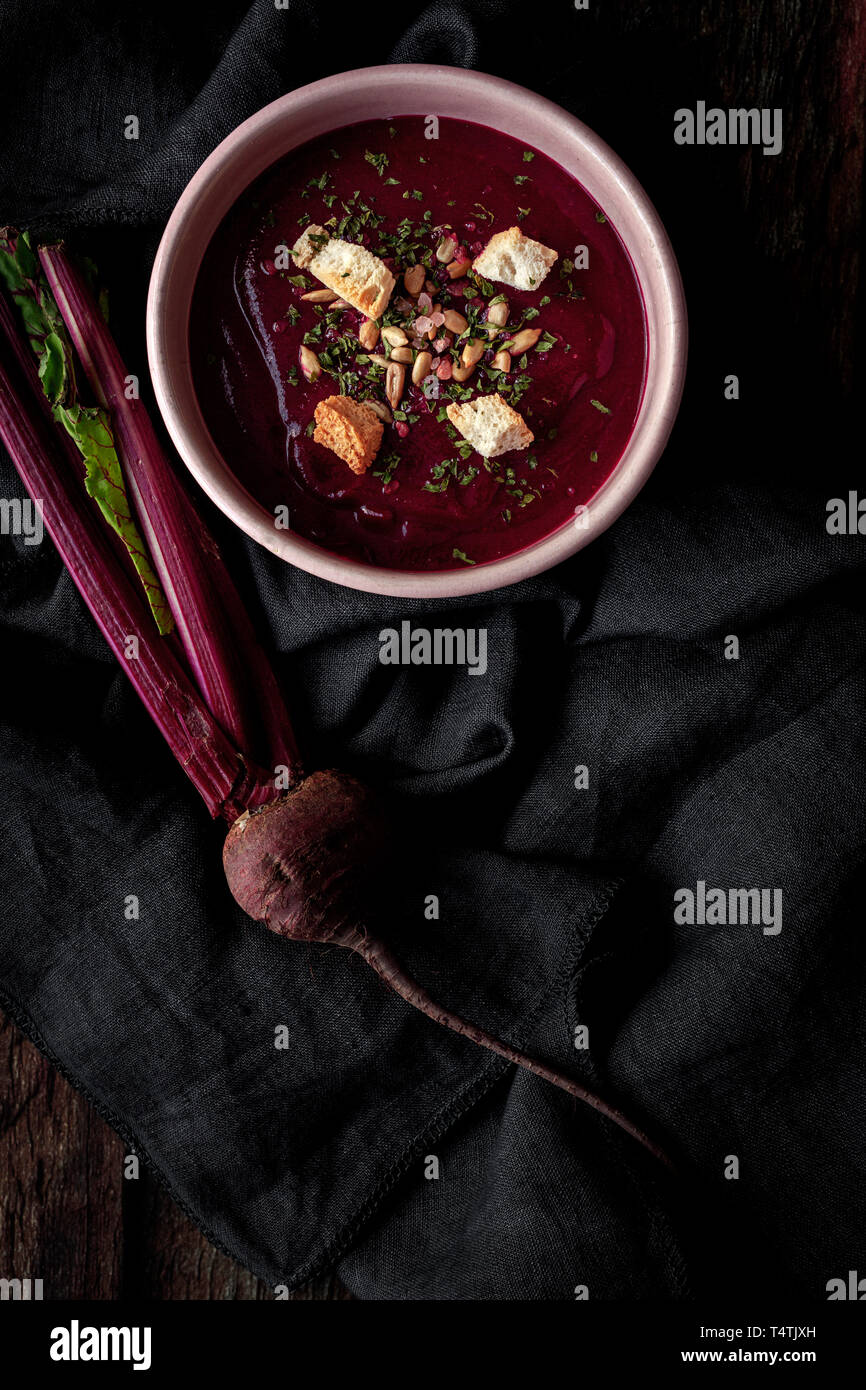 Borscht hausgemachte Stockfoto