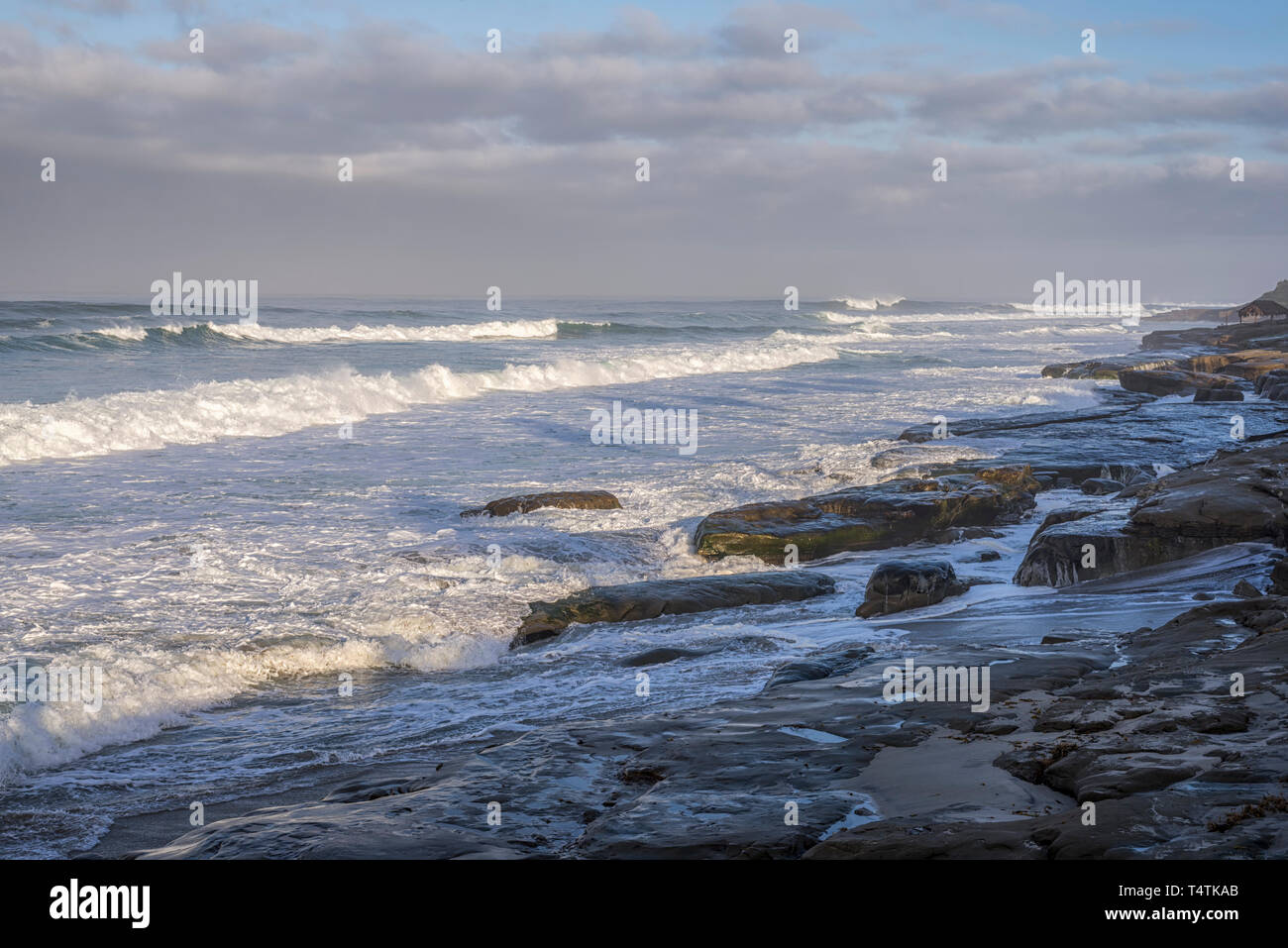 Winter surfen Windansea Beach. La Jolla, Kalifornien. Stockfoto